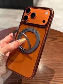 Ốp lưng điện thoại trong suốt cao cấp xoay 360° tương thích với iPhone 17 Pro Max 17 Pro 17 16 Pro Max 16 Pro 16 15 Pro Max 15 Pro 15 14 Pro Max 13 12 11 Pro Max Plus, chống sốc. - Trong suốt màu đen - Xem 3