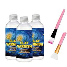 1/2/3 lọ 50ml/100ml Sáp bóng acrylic tự khô, chất bịt kín đất sét tự khô dùng cho gốm sứ, tranh sơn dầu, bảo dưỡng gỗ. - màu xanh da trời - Xem 4