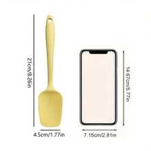Bộ 4 thìa silicon, thìa vét kem chịu nhiệt, thìa trộn/salad, dụng cụ làm bánh - Nhiều màu - Xem 6