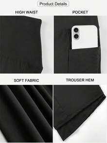 3 Packs Capris For Women With Pockets High Waist Cropped Trousers Yoga Pants  Running Active 3/4 Length Leggings For Workout Exercise & Fitness Plus Size Black Dark Gray Wine Red Combo Buttery Soft Spring Summer - 1黑1深灰1酒紅 - 查看 6