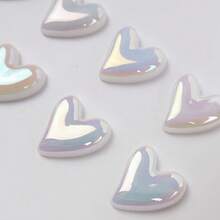 5pcs/10pcs Heart-Shaped Glitter Fridge Magnets, Cute Decorative Magnets, Personalized Refrigerator Magnets, Suitable For Kitchen, Office, Whiteboard, Storage Cabinet, Dishwasher, Kitchen Decor, Home Decor, Holiday Gift, Kitchen Accessories - Multicolor - View 4