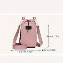 1pc Crossbody Water Bottle Bag, Portable Cup Holder, Car Water Bottle Bag, Handheld Phone Pouch, Unisex Minimalist Crossbody Bag With Adjustable Shoulder Strap And Multiple Compartments, Suitable For Travel Storage, Hiking, Camping And Cycling Accessories - D - View 4