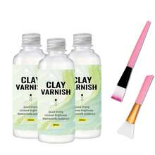 50ml/100ml Barniz brillante de arcilla - Transparente, alto brillo anti decoloración y sin amarilleo, revestimiento transparente protector - verde - Ver 5