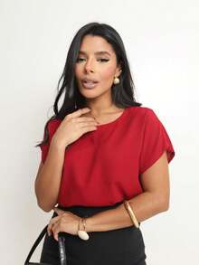Basic Cropped Top With Perfect Fit, Factory Price - Get Yours Now! - Red - View 4