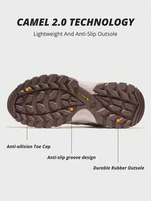 CAMEL CROWN Women's New Anti-Slip Wear-Resistant Breathable Outdoor Hiking Sneakers - Beige - View 6