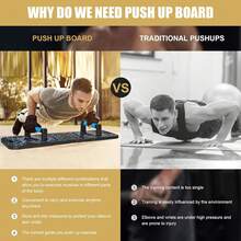 1 Set de Tabla de Flexiones Multifuncional de ABS, Equipo de Entrenamiento para Pecho y Abdominales, Herramienta de Fitness para Gimnasio en Casa, Soporte de Flexiones, Tabla Abdominal Portátil, Calidad Profesional, Regalo de Cumpleaños/Festividad, Equipo Deportivo para Escuela/Club/Gimnasio - Multicolor - Ver 4