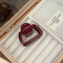 1个安克红色梯形爪夹发夹发卡断发夹头饰发爪夹发饰夏季服装发夹 - 彩色 - 查看 5