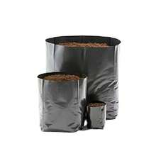 50 Bolsas De Cultivo Plantas Vivero, Trasplante, Agrícola, 25X25 Cm Sin Perforar - Negro - Ver 7