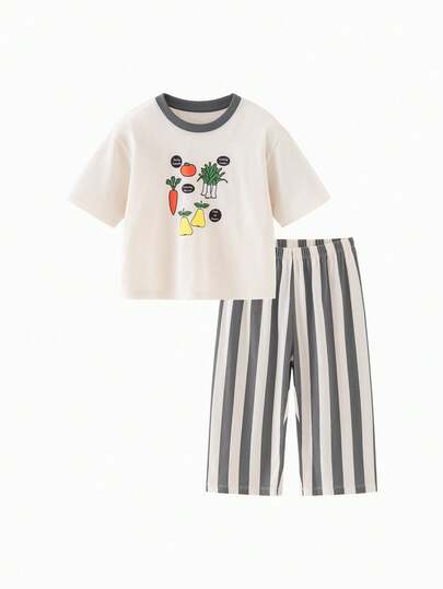 mini bala Conjunto de pijama para niña preadolescente, de algodón suave y transpirable, en colaboración con Miffy, verano 2026, ropa de estar en casa cómoda para dormir y relajarse