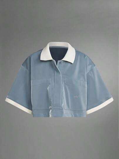 Adidas 女式休闲宽松短袖翻领 Polo 衫，舒适运动装，夏季