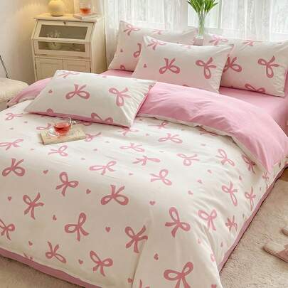 2/3pcs Soft Duvet Cover Set, Vibrant Printed Design, Skin-Friendly Comfortable, Breathable Dust-Proof Anti-Slip, Silky Light, All-Season Bedding, For Full Queen King, With Duvet Cover & Pillowcases, Washable, Nice Decor & Festival Gift, New Arrival