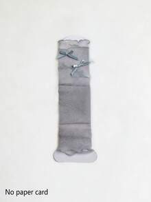 1/2/5 Pairs Women Colorful Sunscreen Arm Sleeves, Ultra-Thin Shiny Silver Thread Bow Mesh Leg Warmers, Leg Warmers, Ballet Y2K Style, Spring/Summer - Multicolor - View 10