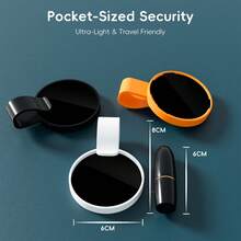 MOCEPO 2PCS Elite Hidden Spy Camera Detector - 2026 Universal Phone IR Filter | Professional Hotel & Airbnb Privacy Lens | Portable Anti-Spy Spy Cam Finder Device | Compact Travel Gear For Solo Travelers | Advanced Optical Detection Technology - Orange - View 8
