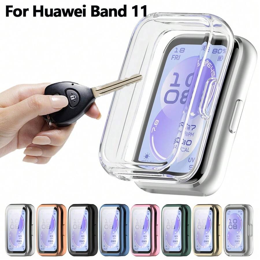 Compatible With Huawei Band 11 TPU Case Soft Rubber Full Protection Shockproof Scratch Resistant Comfortable Smooth Wear Durable Lightweight Perfect Fit Easy Installation For Daily Activities - 11/11NFC - View 1