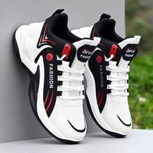 Giày thể thao ngoài trời dành cho nam, giày thể thao mùa hè mới, giày đôi unisex, giày sneaker đế dày, giày bóng rổ thoáng khí. - màu đen - Xem 8