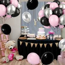 51pcs/27pcs Set Of 10-Inch Black, Metallic Silver, Macaron Pink Latex Balloon Arch Kit, Suitable For Birthday Party Decor, Graduation Ceremony, Proposal Scene Decoration, Anniversary, Wedding Decor, Bridal Shower, Bachelorette Party, Home Celebration, Bar Decor, Indoor & Outdoor Party Supplies - Multicolor - View 6