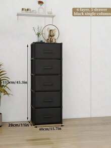 1pc Easy Storage Cabinet With Multi-Layer Drawers, Bedroom Lingerie Organizer, Household Assembled Storage Rack, Cube With Drawers, Dust-Proof Wardrobe, Storage Shelf, Shoe Rack, Freestanding Display, DIY Assembly, Floor-Standing Storage Rack, Book Cabinet, Suitable For Bedroom, Living Room, Kitchen, Study, Office, Holiday Storage - Multicolor - View 20