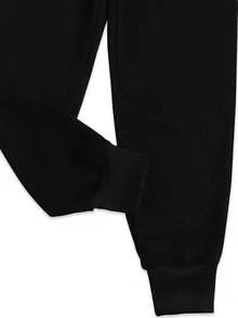 Women'S Western Cowgirl Concert Graphic Sweatpants, 2026 New Summer Promotion, Fashionable And Commuting, Daily Outfit, Casual Yet Appropriate, Old Money, Elastic Waist Casual Pants, Women's Clothing - màu đen - Xem 4