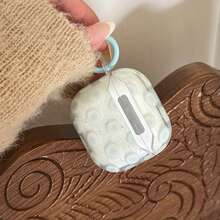 Ốp tai nghe hình tròn mực loang màu hồng và xanh dương thời trang, sáng tạo, phù hợp với Pro 3, New Pro 2, Apple 4 Minimalist 3 dễ thương, ốp tai nghe nửa vòng cá nhân hóa dành cho nữ. - Nhiều màu - Xem 13