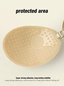 2 Pairs Reusable Adhesive Backless Strapless Front Closure Invisible Bra Pasties, Women's Lingerie & Intimate Accessories - Multicolor - View 6