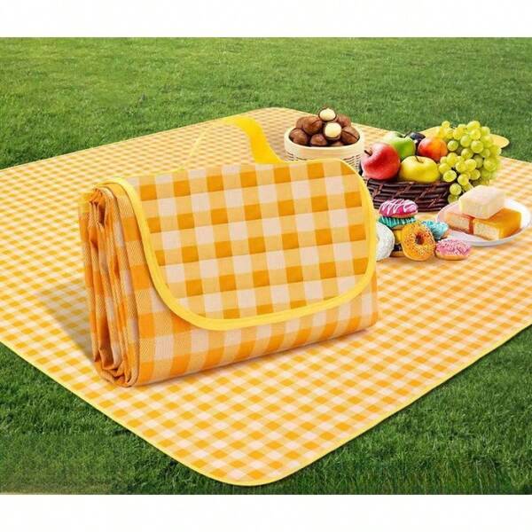 Outdoor Picnic Mat Waterproof Moisture-Proof Dirt-Resistant Portable Spring Outing Ground Mat Ins Style Picnic Cloth Camping Mat Outdoor Cooking Mat