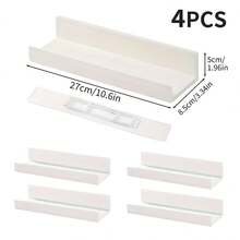 4pcs Floating Shelf, Wall-Mounted Easel, Decorative Storage Display Rack, Wall-Mounted Rack For Living Room, Bedroom, Bathroom, And Kitchen - 4pcs - View 4