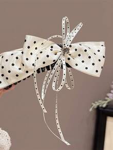 1pc New Polka Dot Hair Accessory, Large Vertical Clip Hair Clip, Suitable For Daily Wear, Claw Clips,Travel,Birthday - Multicolor - View 8