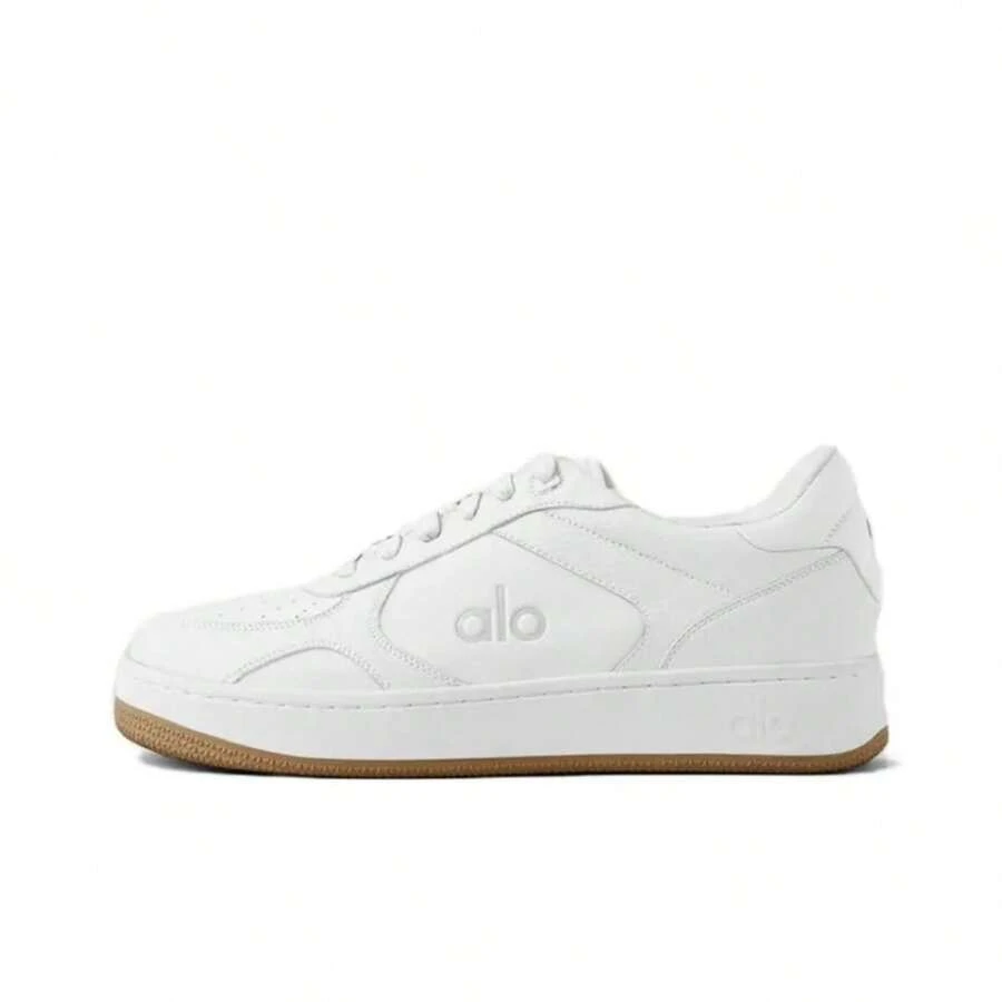 Alo Yoga Recovery Mode Leather Comfortable And Simple Low-Top Sneakers, Unisex, White - A0685U-White - 查看 1