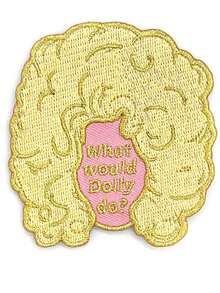 1pc What Would Dolly Do? Patch - Multicolor - View 7