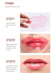 1 Set Silicone Anti-Wrinkle Lip Patches, Mouth Wrinkle Remover Stickers - Multicolor - View 4