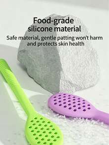 1 cái thớt silicon, búa massage Đông y, gậy bấm huyệt - Xem 5