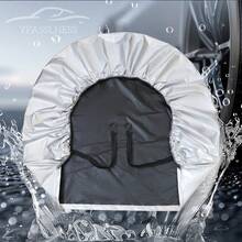 Four-Piece Car Tire Cover Set, Waterproof, Sunproof, And Freeze-Resistant Tire Cover, Dustproof Tire Protection Cover, All-Season Sunproof And Dustproof Cover, Spare Tire Storage And Protection Cover - 4-piece Pack - View 8
