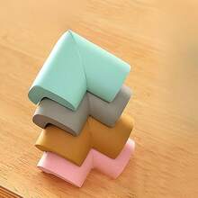 3pcs/Set Collision Protector, Corner Guard, Furniture Wall Protector, Desk Edge Soft Cover, Corner Protection Cover, Safety Edge Protective Cover - Anti-collision Strip - View 1