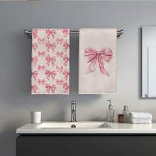 MEMNUN Conjunto de 4 panos de prato com estampa de laço rosa, 40 x 60 cm (15,75 x 23,62 pol.), em microfibra de poliéster super macia. Ideais para lavar louça, mãos e outros utensílios. Perfeitos para decoração de casa e cozinha, ideais para cozinhar, assar e limpar. Laváveis à máquina. Perfeitos para sala de jantar, cozinha, decoração e presentes. Ideais para todas as estações. - Multicolorido - Ver 11