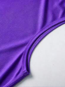 Tank Top Kasual Pria Warna Ungu, Desain Minimalis Slim Fit, Cocok untuk Berbagai Tipe Tubuh, Sesuai untuk Bersantai di Rumah dan Aktivitas Sehari-hari di Musim Panas - Purple - View 4