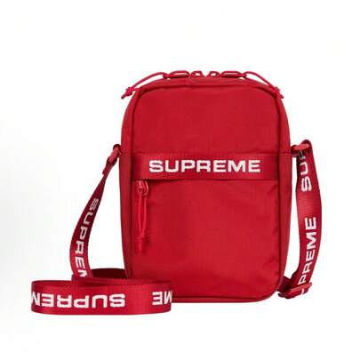  Supreme Shoulder Bag | Water-Resistant Cordura ® Nylon | Iconic Box Logo Label | Adjustable Webbing Strap | Multiple Zip Compartments | Technical Street Accessory | Everyday Street-Essential Carry