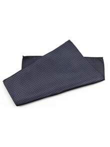 ZLQ&GOU 1pc 4-Color Houndstooth Pattern Men's Formal Handkerchief, 22*22cm Polyester Jacquard Pocket Square, Business & Casual Formal Outfit Accessory - Multicolor - View 4