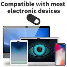 10pcs Sliding Camera Cover For Phones, Laptops & Computers - Use Our Sliding Camera Cover To Protect Your Privacy And Enhance Your Peace Of Mind When Using Your Laptop Camera. - Black - View 6