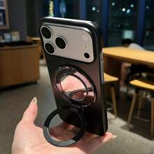 Ốp lưng điện thoại màu đen + Gương trang điểm 3D dán tự dính, chống trượt, tương thích với iPhone 17/16 PROMAX/16 PLUS/16 PRO/16/15 PROMAX/15 PLUS/15 PRO/15/14 PROMAX/14 PLUS/14 PRO/14/13 PROMAX/13 PRO/13/12 PROMAX/12 PRO/12/11 PROMAX/11 PRO/11/XS MAX/XR/XS/7/8 PLUS/7/8/ Ốp bảo vệ chống sốc. - màu đen - Xem 19