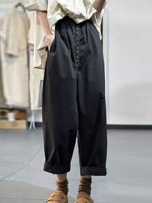 Women Pants - Brown - View 6