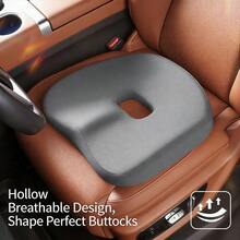 Ergonomic Car Interior Seat Cushion And Lumbar Support Set, High-Density Foam Filling For Softness And Elasticity, Increases Comfort And Visibility, Suitable For Sedans, SUVs And Trucks - A - View 6