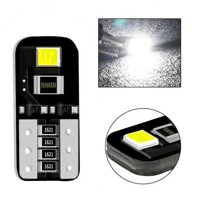 Kit 10 Lâmpadas LED T10 para Iluminação Interna Automotiva, Compatível com Luz de Teto, Leitura, Porta e Sinalização Veicular