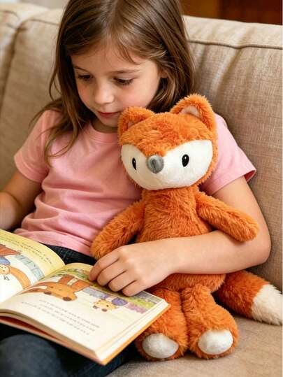 32厘米/12.6英寸可爱橙色狐狸毛绒玩具，小狐狸毛绒填充玩偶，派对礼物，儿童玩偶，柔软毛绒玩偶，毛绒玩偶爱好者的理想之选，舒适的沙发卧室客厅装饰，送给男孩女孩的生日礼物，节日礼物，情人节礼物，愚人节礼物，母亲节礼物，父亲节礼物，万圣节礼物，圣诞节礼物，感恩节礼物，复活节礼物，新年礼物，儿童节礼物