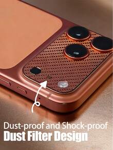 2-Pack Silver Hollow Design Scratch-Resistant Phone Camera Lens Protector, High Hardness, Anti-Scratch, Compatible With IPhone 17 Pro Max/17 Pro Series. Provides Solid Protection For Phone Cameras In Various Life And Work Scenarios, From Home Entertainment To Outdoor Travel. Alloy - Silver - View 5