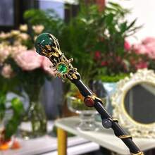 1PC Natural Crystal Magic Wand, Handmade Chakra Healing Stone Witch Wand, Sunflower Design Wizard Scepter, Reiki Energy Spiritual Decor, Cosplay Prop Gift For Witch & Crystal Lovers - Ball Scepter - View 6