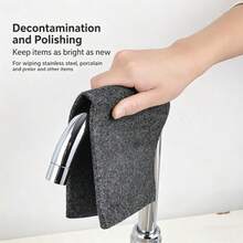 1/5/10片装可重复使用多用途清洁布，黑灰色魔术擦拭布，吸水性强，经久耐用，适用于家居、厨房、浴室、玻璃等。 - 魔力抹布 - 查看 7