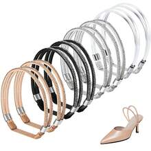 (1 Pair) High Heel Shoelaces, Suitable For Loose High Heels, Adjustable Elastic High Heel Straps - One Size Fits All - View 10