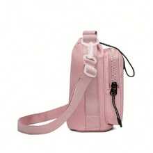 1pc Crossbody Water Bottle Bag, Portable Cup Holder, Car Water Bottle Bag, Handheld Phone Pouch, Unisex Minimalist Crossbody Bag With Adjustable Shoulder Strap And Multiple Compartments, Suitable For Travel Storage, Hiking, Camping And Cycling Accessories - D - View 7