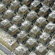 130+ 枚黑色雕刻碳纤维纹理键帽，Cherry 原厂高度，半透明雕刻，兼容 Wooting 磁吸轴及其他机械键盘，键帽套装，游戏键帽，PBT 键帽，定制键帽，替换键帽，背光键帽，可爱键帽，键盘配件 - 查看 9