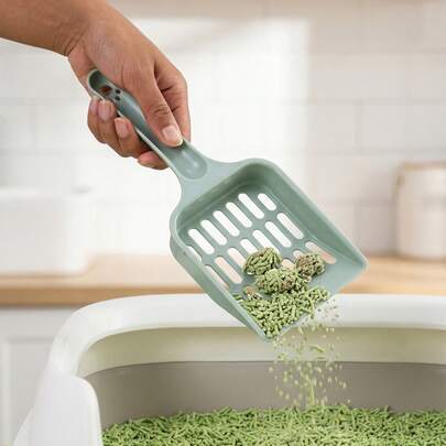 1 cái xẻng xúc cát vệ sinh cho mèo nhiều màu sắc, bằng nhựa bền chắc, dễ dàng sàng lọc chất thải của mèo với thiết kế xẻng sâu. Bộ dụng cụ vệ sinh cho mèo nhỏ, dụng cụ dọn dẹp nhà vệ sinh cho thú cưng.